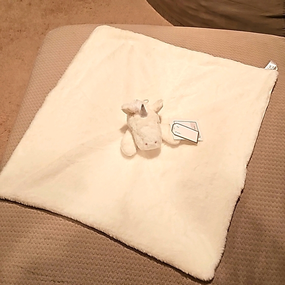 NWT Land of Dreams Unicorn Plush Security Blanket - Picture 5 of 7